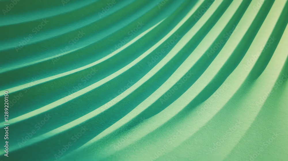 Poster textured green paper with shallow angled ribs for creative design projects