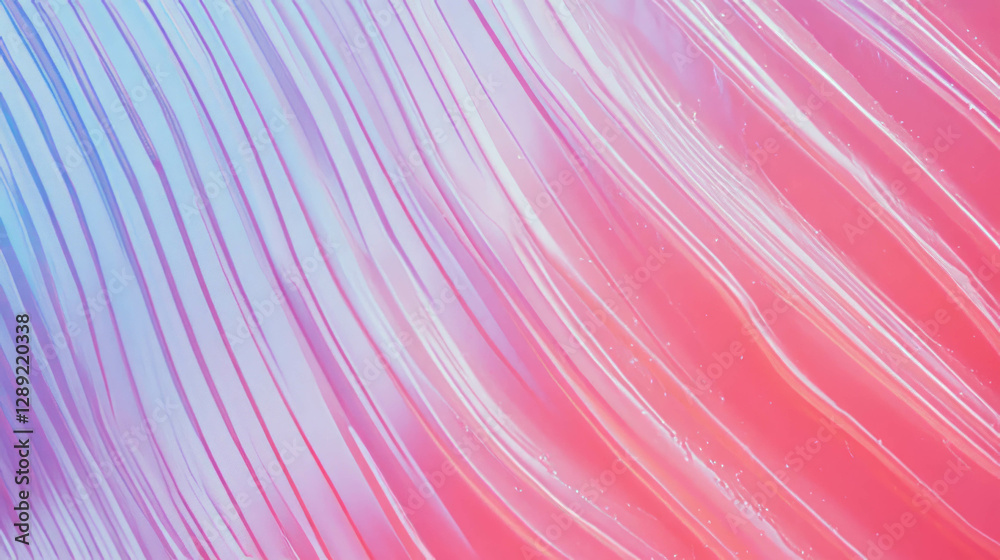 Poster vibrant neon light texture with ribbed pattern in violet and pink hues for design and background