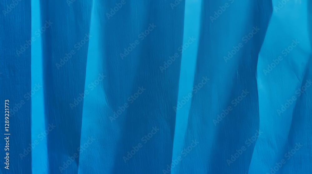 Poster abstract sharp ribbed blue paper texture for creative design