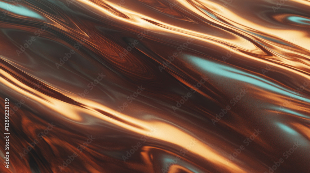 Poster elegant texture of smooth polished walnut with dark grain for design projects