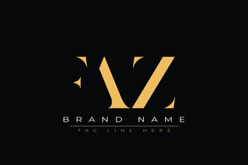 FAZ abstract letter logo design. This logo is designed by three abstract letters.