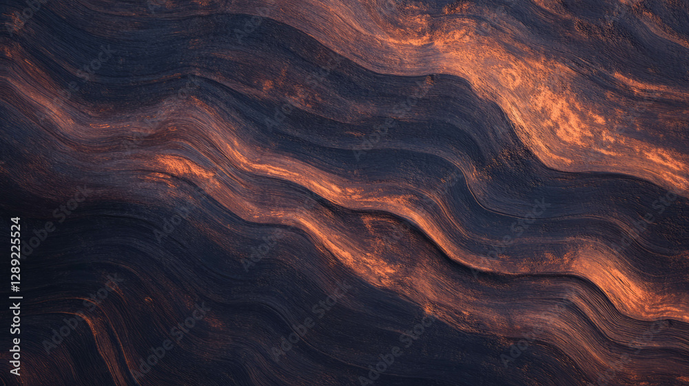 Poster abstract teak wood texture with dark light and subtle grain design