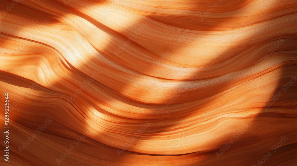 Poster natural teak wood texture with dark shadows and soft gradient light for design and decoration