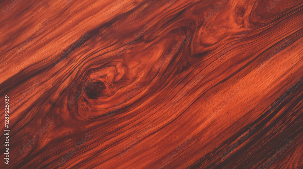 Poster rustic teak wood texture with filled cracks and smooth dark grain