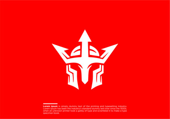 Spartan helmet logo with claw mark and distressed effect. Warrior logo spartan helmet, Spartan logo, Helmet of Spartan gladiator, Roman or Greek warrior knight, vector mask crest icon