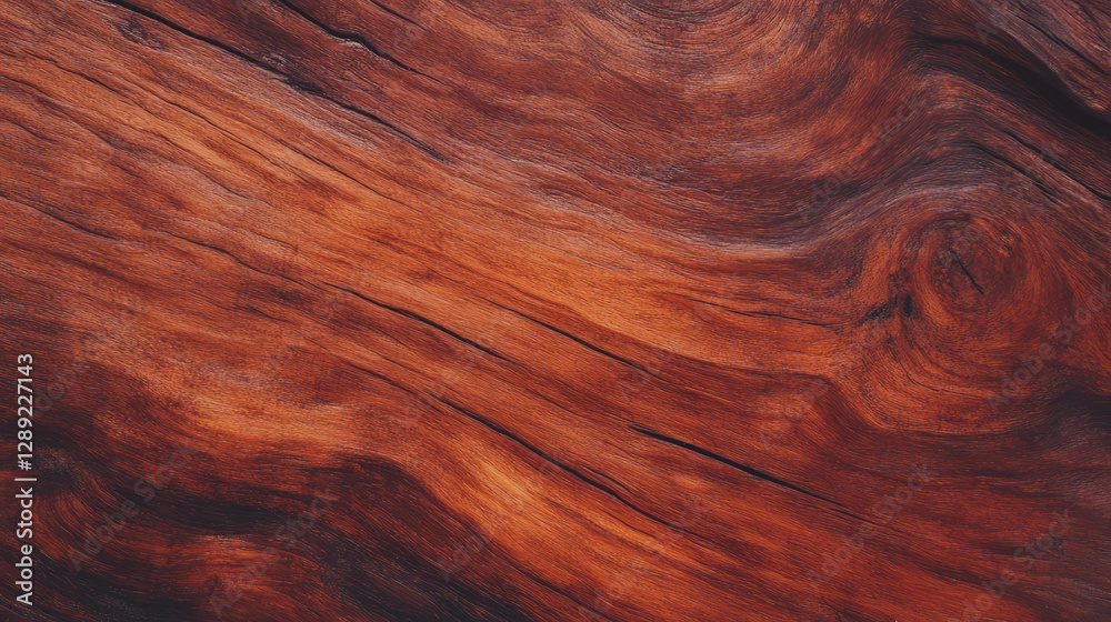 Poster natural teak wood texture with matte finish and soft shadows for design