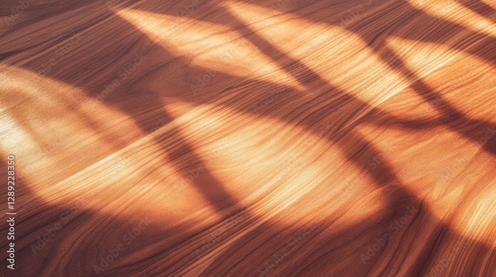 Poster warm teak wood texture with soft shadows for background design