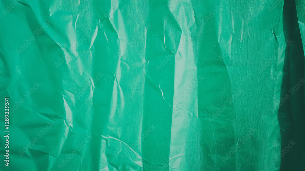 Aufkleber thin ribbed green paper texture with subtle light lines for creative design