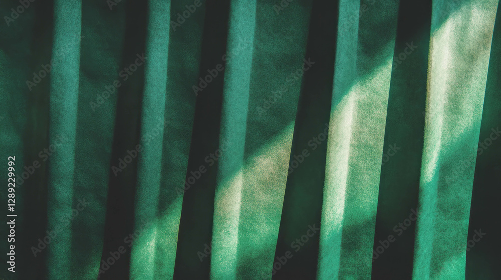 Aufkleber textured green paper with uneven ribbed pattern for creative design