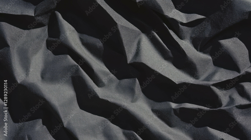 Aufkleber Abstract texture of uneven ribbed grey paper for creative design projects