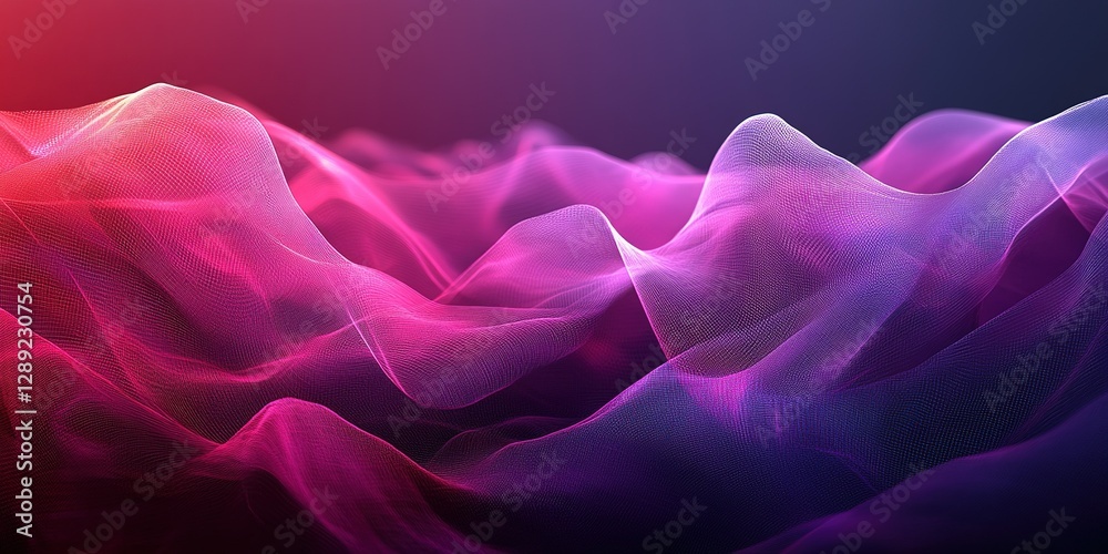 Poster colorful swirling patterns create an abstract visual experience against a dark background