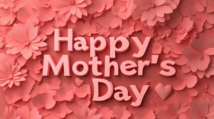 Soft pink flowers create warm backdrop for heartfelt Mother's Da