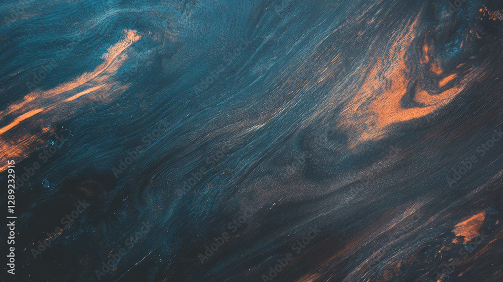 Poster Abstract walnut texture with dark tones and live edge for creative design
