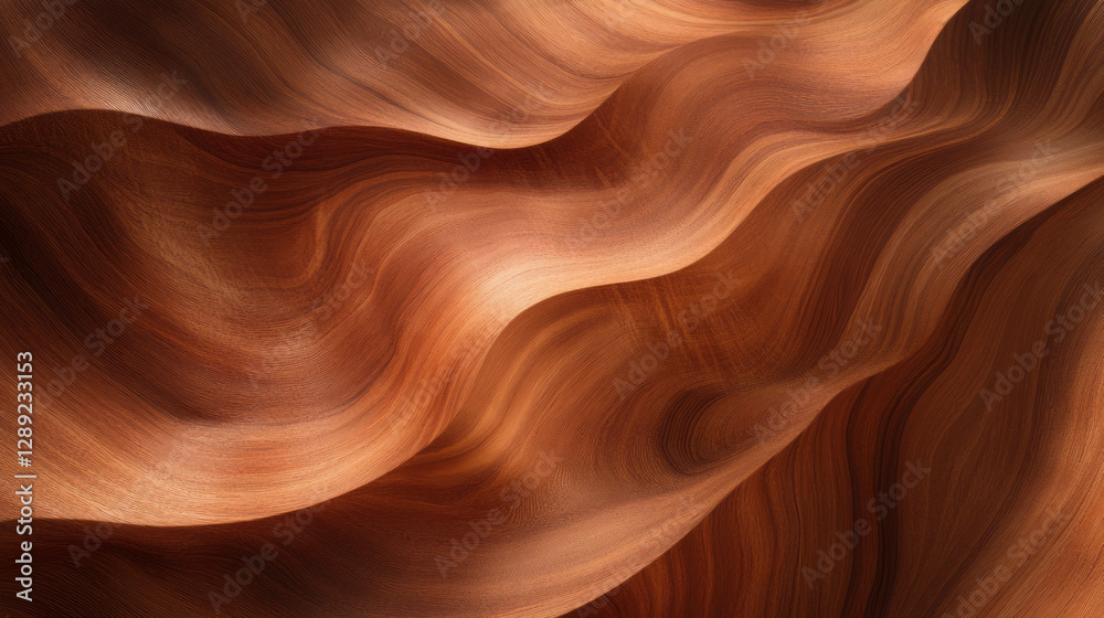Poster walnut matte texture with soft shadows for interior design and craft projects