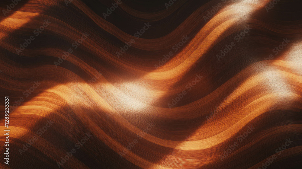 Poster Walnut texture with open grain and varied shadows for artistic design