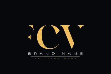 FCV abstract letter logo design. This logo is designed by three abstract letters.