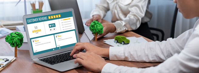 Customer experience and review analysis by brisk computer software for corporate business