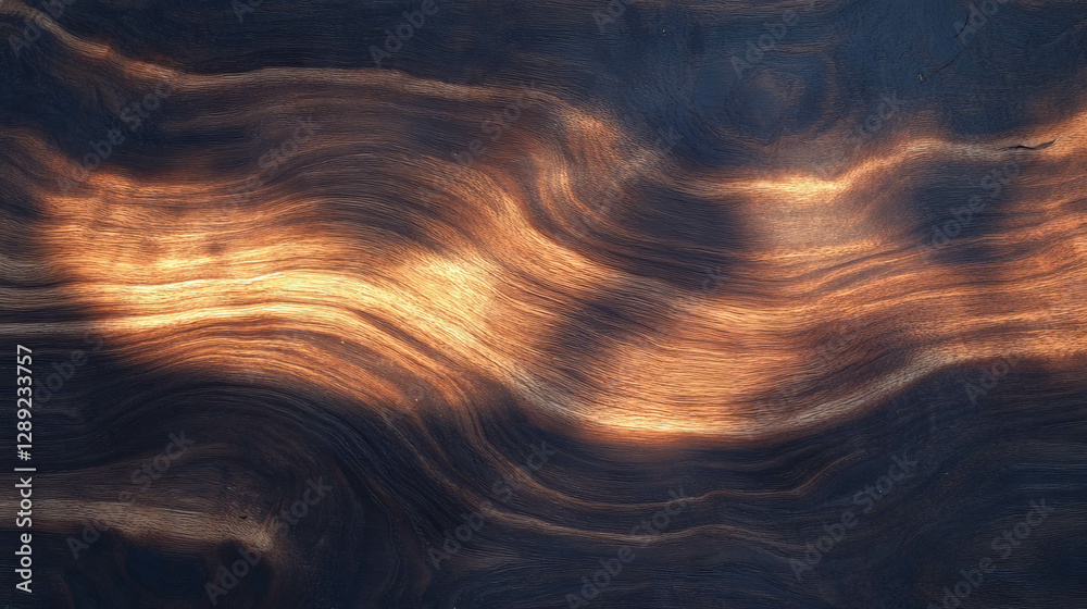 Poster Abstract walnut texture with subtle soft light illumination for creative background design