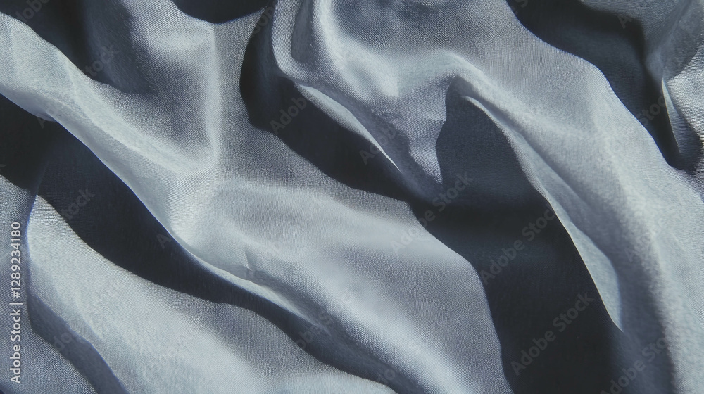 Poster elegant wavy ribbed grey paper texture with soft shadows for creative design