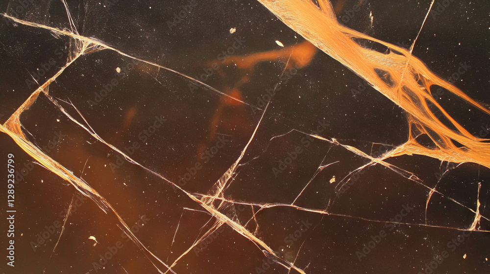 Fototapete abstract wooden texture with broken strings and dark tones for artistic design