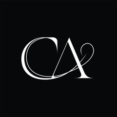 Initial letter CA logo design 