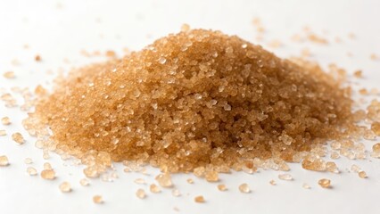 Brown Sugar Pile, White Background