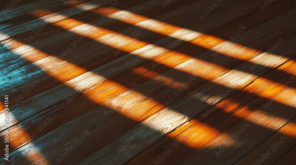 Poster intricate wood texture with metal inlay and light reflections for design projects