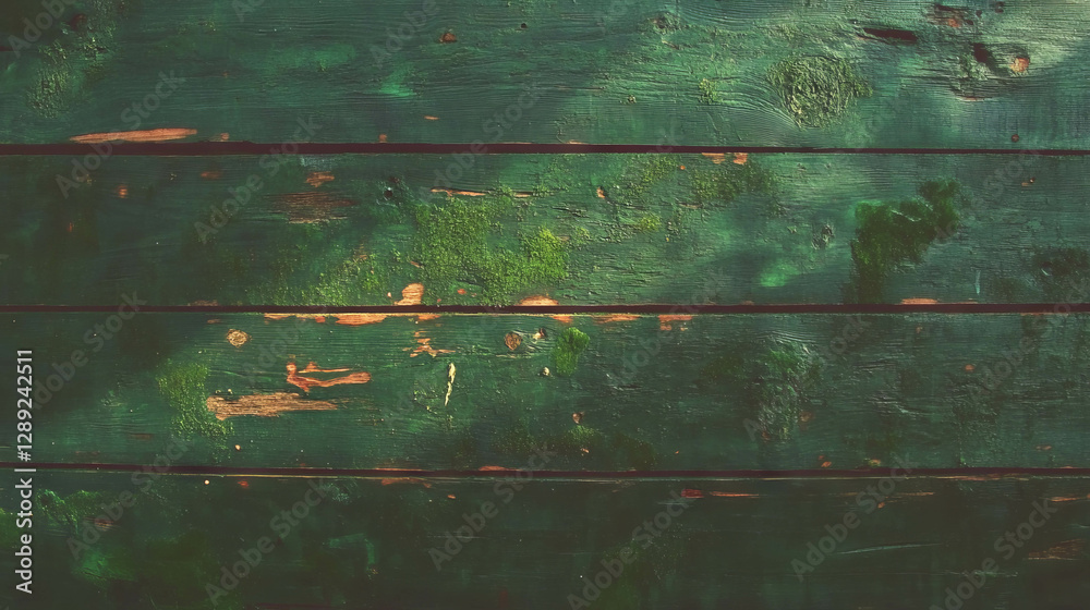Poster rustic wood texture with moss and soft filtered light for natural design