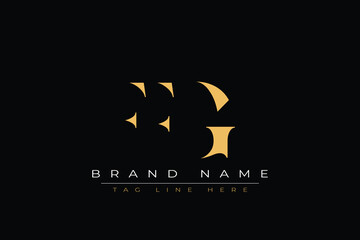 FFG abstract letter logo design. This logo is designed by three abstract letters.