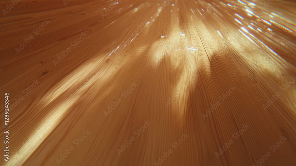Poster Enchanting wood texture with pulsating light effect for creative design