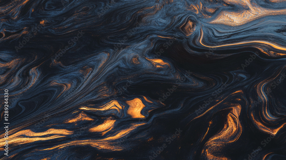 Poster swirling wood texture with dynamic light patterns for interior design