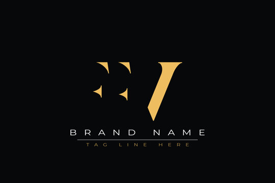 FFV abstract letter logo design. This logo is designed by three abstract letters.