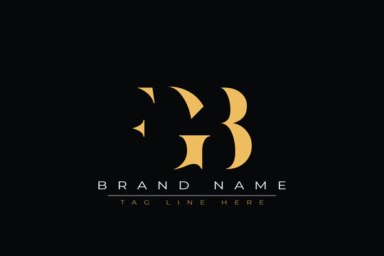 FGB abstract letter logo design. This logo is designed by three abstract letters.