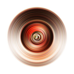 Colorful radial motion effect. Abstract rounded background. Color curves and sphere.