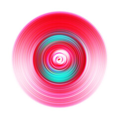 Colorful radial motion effect. Abstract rounded background. Color curves and sphere.