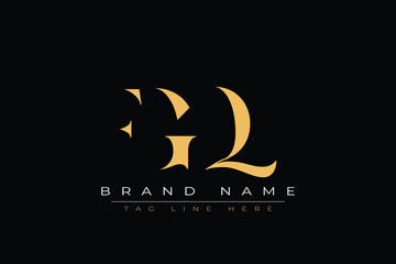 FGQ abstract letter logo design. This logo is designed by three abstract letters.
