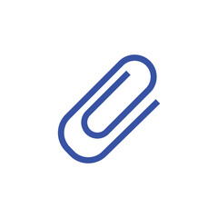 Vector paper clip icon. flat illustration of vector icon on white background. attach file icon paper clip symbol in edible stroke, outline, and solid styles. Eps file 1.