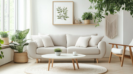 Scandinavian Serenity: Bright and Natural Dining Space