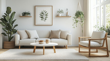 Scandinavian Serenity: Bright and Natural Dining Space