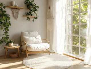 Scandinavian Serenity: Bright and Natural Dining Space