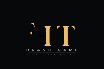 FHT abstract letter logo design. This logo is designed by three abstract letters.