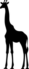 giraffe illustration silhouette