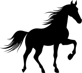 horse illustration silhouette