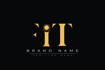 FIT abstract letter logo design. This logo is designed by three abstract letters.