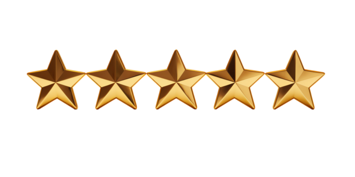 Isolated Five Golden Stars
