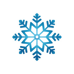 Isolated Blue Snowflake Icon