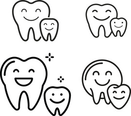  teeth-care-and-perfect-smile-editable-stroke