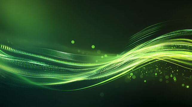 green rays abstract road lines