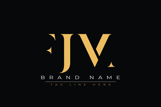 FJM abstract letter logo design. This logo is designed by three abstract letters.