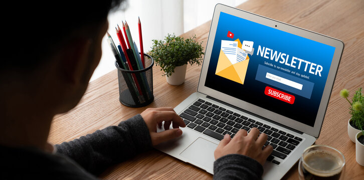 newsletter signup page on computer for customer to subscribe snugly newsletter update information to subscriber